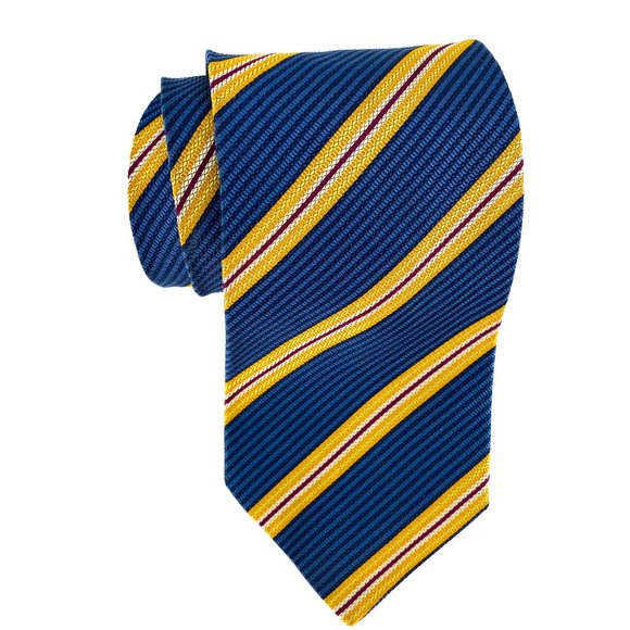 IKE BEHAR New York Diagonal Stripe Silk Tie - Picture 15 of 16